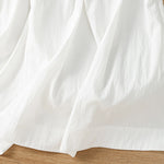 Buddha Stones Summer Casual Boho Solid Line Women's Skirts With Pockets