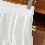 Buddha Stones Summer Casual Boho Solid Line Women's Skirts With Pockets