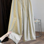 Buddha Stones Spring Casual Minimalist Drawstring Solid Long Pants Women's Harem Pants With Pockets