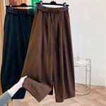Buddha Stones Spring Casual Minimalist Drawstring Solid Long Pants Women's Harem Pants With Pockets
