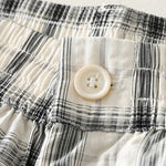 Buddha Stones Summer Casual Plaid Long Pants Women's Tapered Pants With Pockets