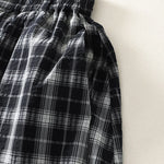 Buddha Stones Summer Casual Plaid Long Pants Women's Tapered Pants With Pockets