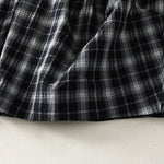 Buddha Stones Summer Casual Plaid Long Pants Women's Tapered Pants With Pockets