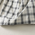 Buddha Stones Summer Casual Plaid Long Pants Women's Tapered Pants With Pockets
