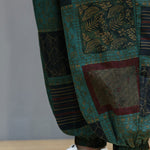 Buddha Stones Summer Boho Casual Drawstring Geometric Cropped Pants Men's Harem Pants With Pocket