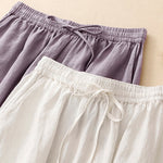 Buddha Stones Summer Casual Minimalist Drawstring Elastic Waist Solid Women's Skirts With Pockets