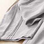 Buddha Stones Summer Casual Minimalist Solid Cropped Pants Vertical Seam Women's Harem Pants With Pockets