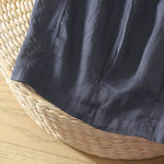 Buddha Stones Summer Casual Boho Drawstring Solid Capri Pants Women's Wide Leg Pants With Pockets
