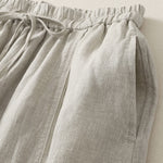Buddha Stones Summer Casual Minimalist Drawstring Solid Cropped Pants Women's Wide Leg Pants With Pockets