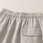 Buddha Stones Summer Casual Minimalist Drawstring Solid Cropped Pants Women's Wide Leg Pants With Pockets