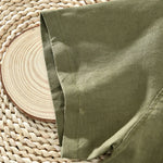 Buddha Stones Summer Casual Minimalist Button-Up Solid Linen Men's Short Sleeve Shirts