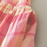 Buddha Stones Summer Casual Vintage Plaid Women's Summer Sleeveless Dresse With Pocket