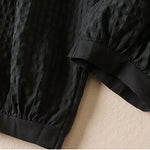 Buddha Stones Summer Casual Minimalist Plaid Drawstring Cropped Pants Women's Harem Pants With Pocket