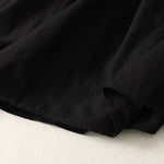 Buddha Stones Summer Casual Minimalist Solid Crew Neck Women's Short Sleeve Dresses With Pockets