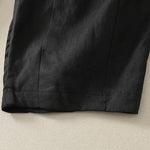 Buddha Stones Summer Casual Minimalist Solid Cropped Pants Pleated Women's Harem Pants With Pockets