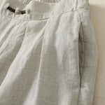 Buddha Stones Summer Casual Minimalist Solid Cropped Pants Pleated Women's Harem Pants With Pockets