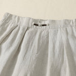 Buddha Stones Summer Casual Minimalist Solid Cropped Pants Pleated Women's Harem Pants With Pockets