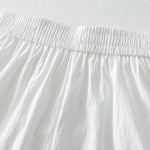 Buddha Stones Summer Casual Minimalist Solid Ruffled Hem Ankle Pants Women's Harem Pants With Pockets