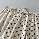 Buddha Stones Summer Casual Vintage Drawstring Floral Polka dots Cropped Pants Women's Harem Pants With Pocket