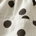 Buddha Stones Summer Casual Vintage Drawstring Floral Polka dots Cropped Pants Women's Harem Pants With Pocket