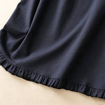 Buddha Stones Summer Casual Minimalist Drawstring Ruffled Lace-up Solid Women's Skirts With Pocket