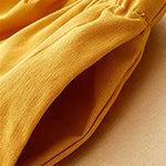 Buddha Stones Summer Casual Minimalist Drawstring Ruffled Lace-up Solid Women's Skirts With Pocket