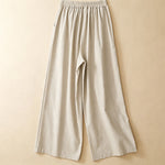 Buddha Stones Summer Casual Minimalist Solid Ankle Pants One Frog Button Women's Straight Leg Pants With Pockets