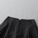 Buddha Stones Summer Minimalist Elegant Solid Zipper Design Women's Shorts With Pockets
