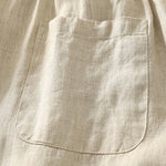 Buddha Stones Summer Casual Vintage Solid Elastic Waist Ruffled Hem Women's Shorts With Pockets