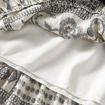 Buddha Stones Summer Bohemian Casual Black Beige Geometric Floral Women's Skirt