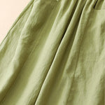 Buddha Stones Summer Casual Solid Elastic Waist Cropped Pants Women's Wide Leg Pants With Pockets