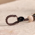 FREE Today: Peace and Calm Energy Hand Carved Wooden Cat Om Mani Padme Hum Keychains
