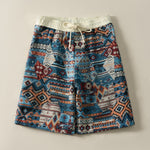 Buddha Stones Summer Casual Boho Drawstring Geometric Men's Shorts With Pockets