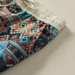 Buddha Stones Summer Casual Boho Drawstring Geometric Men's Shorts With Pockets