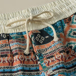 Buddha Stones Summer Casual Boho Drawstring Geometric Men's Shorts With Pockets