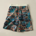 Buddha Stones Summer Casual Boho Drawstring Geometric Men's Shorts With Pockets