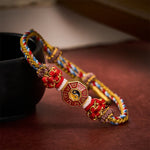 Buddha Stones Protection Colorful String Bagua Chinese Coin Hand-Woven Tibetan Braided Bracelet