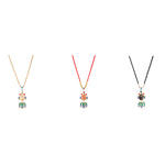 Buddha Stones Song Brocade Koi Fish Success Enamel Pendant Guofeng Necklace