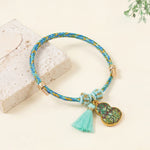 Buddha Stones Five Color Red String Song Brocade Gourd Protection Bracelet