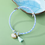 FREE Today: Luck and Strength Braided Five Color Cord Song Brocade Ruyi Scepter Tassel Bracelet