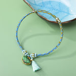 FREE Today: Luck and Strength Braided Five Color Cord Song Brocade Ruyi Scepter Tassel Bracelet