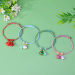 FREE Today: Luck and Strength Braided Five Color Cord Song Brocade Ruyi Scepter Tassel Bracelet