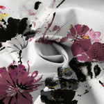 Buddha Stones Watercolor Floral Pattern Buttons Breathable Men's Short Sleeve Shirt