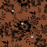 Buddha Stones Black Floral Pattern Buttons Wrinkle-resistant Men's Short Sleeve Shirt