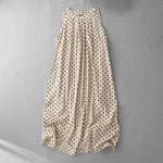 Buddha Stones Summer Vintage Polka Dot Women's Summer Sleeveless Dress