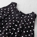 Buddha Stones Summer Vintage Polka Dot Women's Summer Sleeveless Dress
