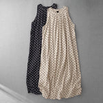 Buddha Stones Summer Vintage Polka Dot Women's Summer Sleeveless Dress