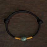 Buddha Stones Jade Bead Red String Protection Bracelet