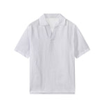 Buddha Stones Summer Casual Minimalist Solid Men's Short Sleeve Shirts