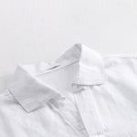 Buddha Stones Summer Casual Minimalist Solid Men's Short Sleeve Shirts
